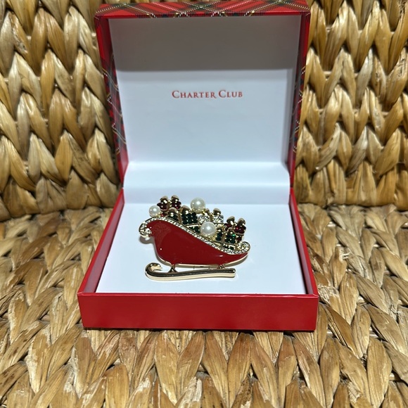 Charter Club Accessories - Charter Club Christmas Brooch